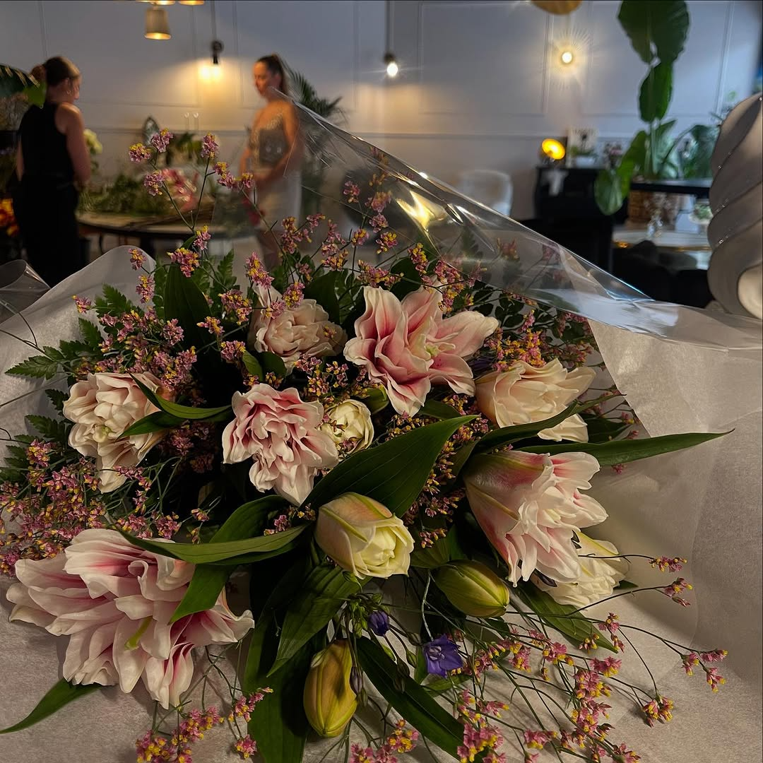 Bouquet composé chez Café Fleurs